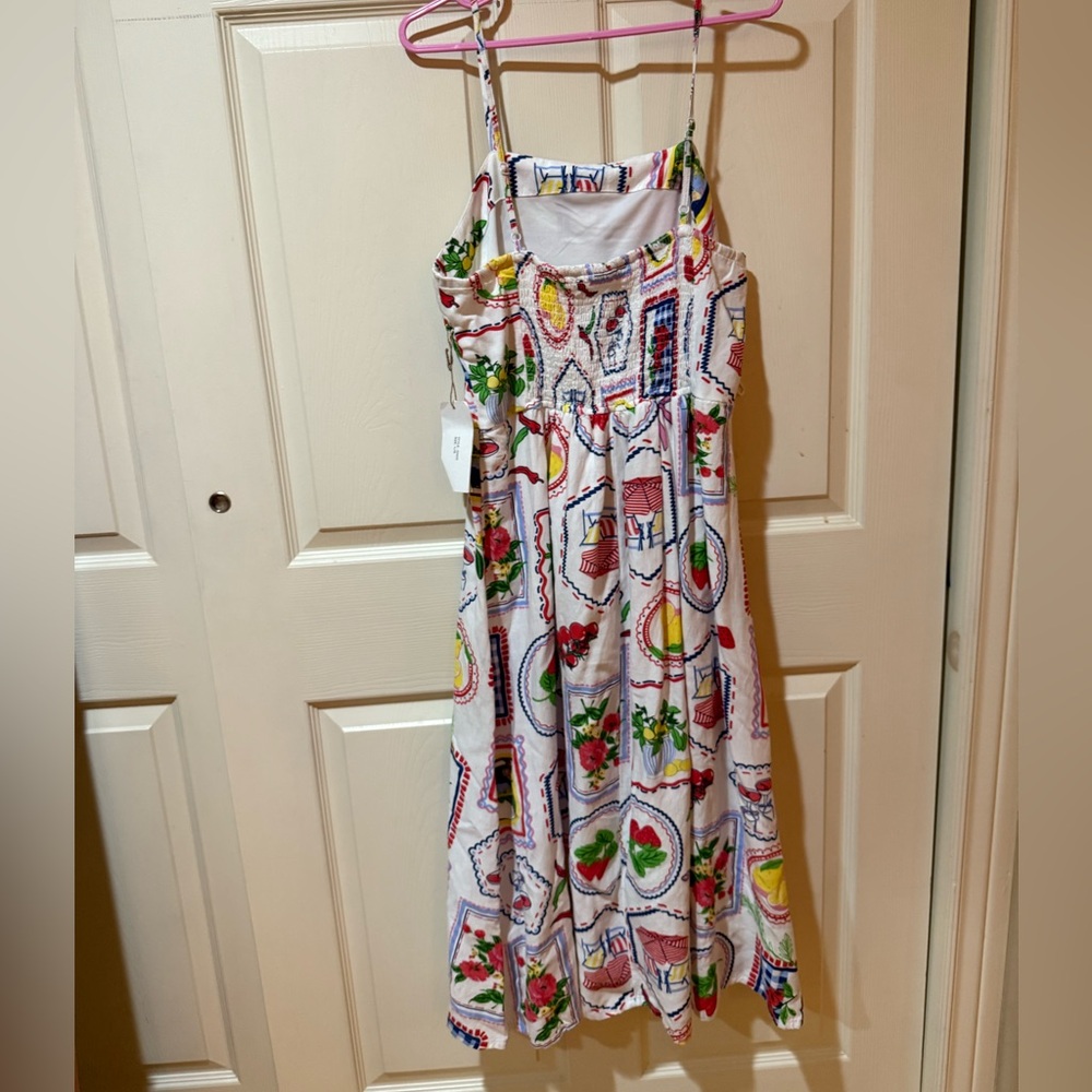 Colorful Patterned Midi Dress - Picture 2 of 4